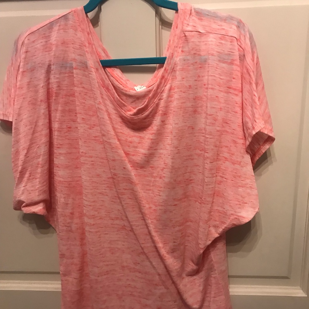Peach oversized shirt